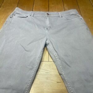 Mugsy Bucks Jeans Size 40x32 Color Light Gray Comfortable Stretch Denim